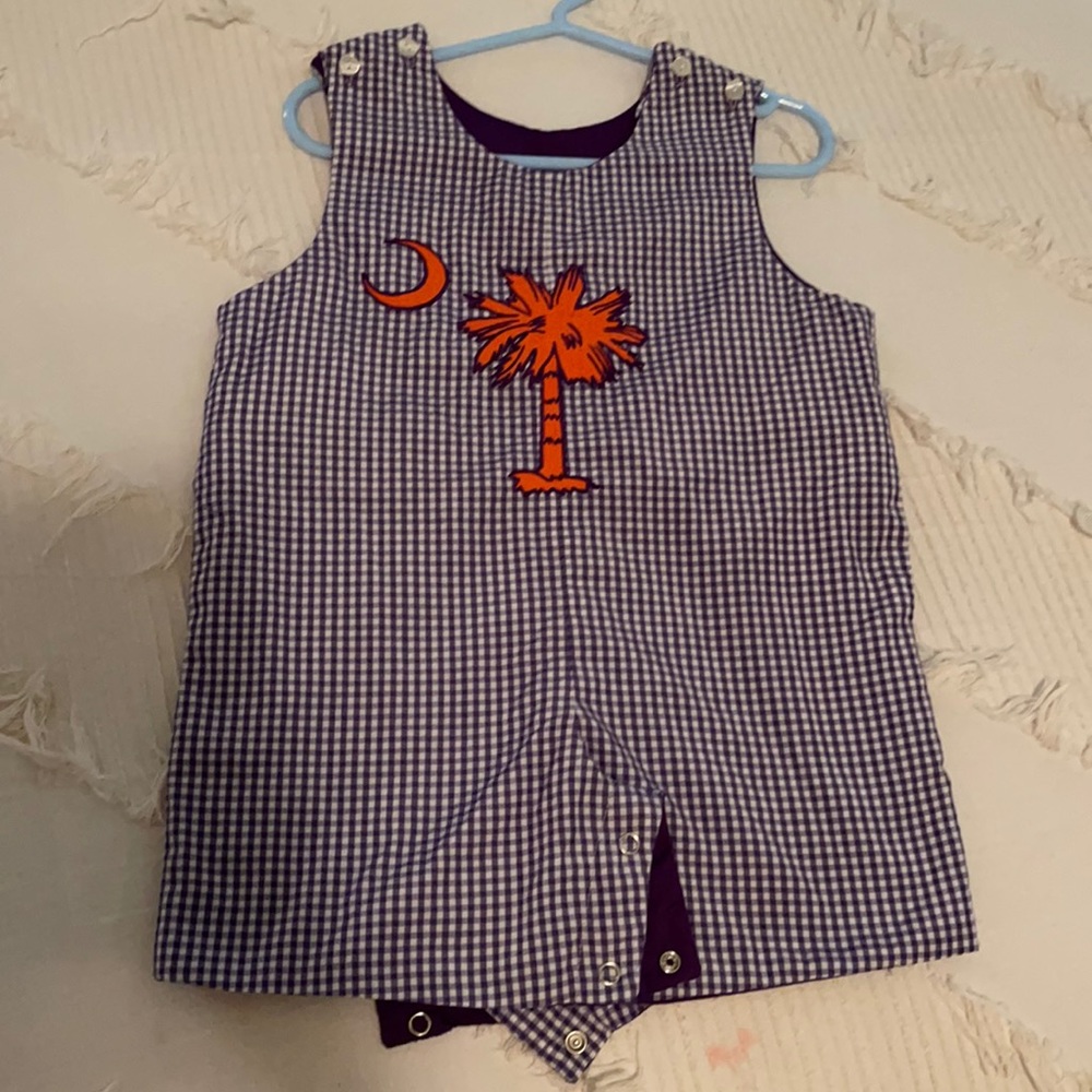 Boys 12 Months Smocked Short Jon Jon Clemson